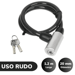 Candado cadena para Bicicletas, motocicletas Negro 20 mm C&A