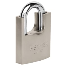 Candado 40 mm cuerpo acorazado de hierro, llave anti-ganzúa Hermex