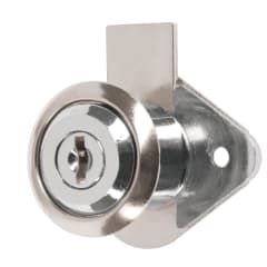 Chapa cerradura para mueble modelo 21 cromo Hermex