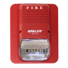 Sirena con estrobo rojo LED Opalux