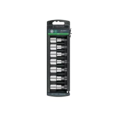 Juego de 7 dados cuadro 1/2´´ punta torx, Truper