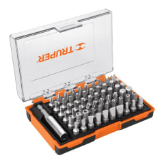 Juego de 61 puntas mixtas largo 1 en estuche plástico Truper