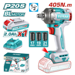Llave de impacto 405nm + bateria y cargador Total