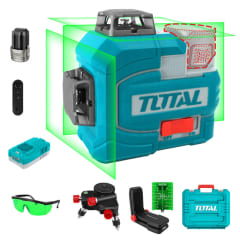 Nivel laser 12 líneas + accesorios Total
