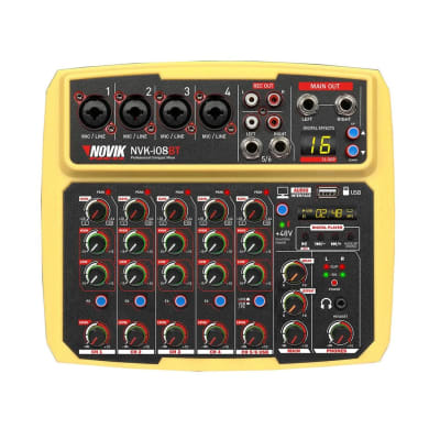 Consola análoga con interfaz de audio Novik NVK I08BT