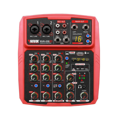 Consola análoga con interfaz de audio Novik NVK i06BT1