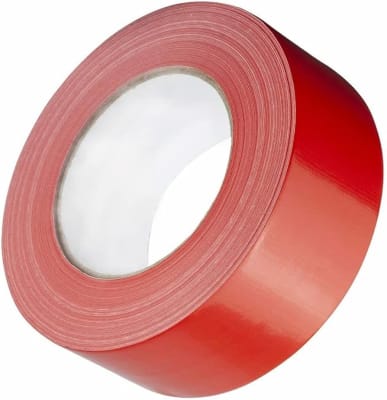 Cinta Gaffer de 10 Metros Color Rojo Zaravia