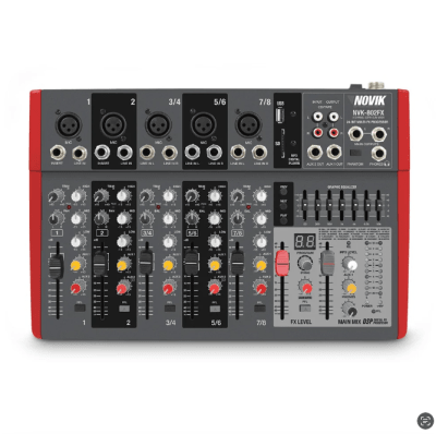 Consola análoga 8 canales Novik  NVK 802FX