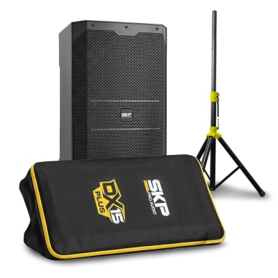 Parlante activo 15 pulgadas con funda y atril SKP DX15 PLUS1