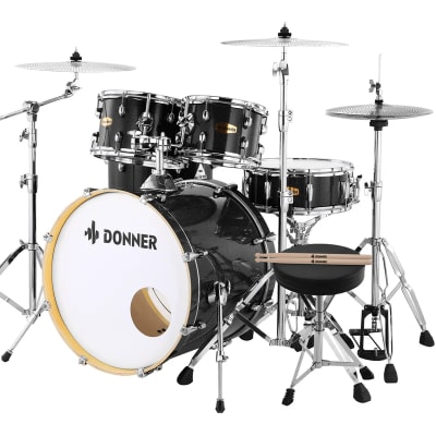 Batería acústica con sistema de silencio Donner DDS-520