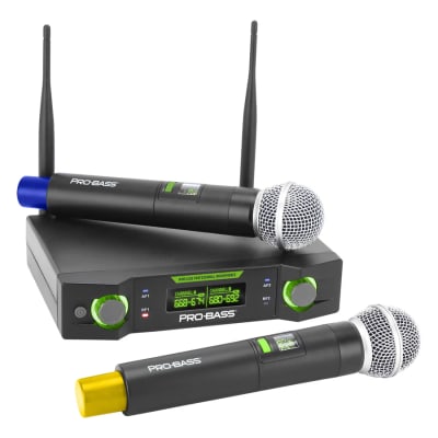 Micrófono Inalámbrico doble Pro Bass UF 224