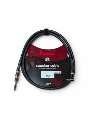 Cable para parlantes Plug a Plug 1mt Kirlin SBCV166R-1M-BK1