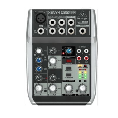 Consola de audio 5 canales Behringer Q502USB1