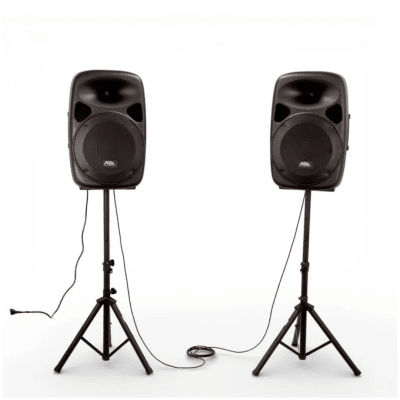Pack de parlantes 15 pulgadas con atril ARX PQ-15AUC