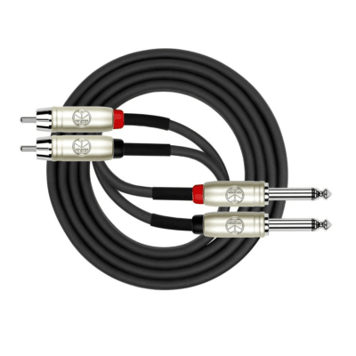 Cable 2 RCA a 2 Plug mono 2mt Kirlin AP403PR-3M-BK3