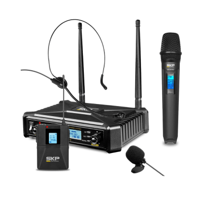Sistema inalámbrico de mano y solapa SKP UHF700PRO