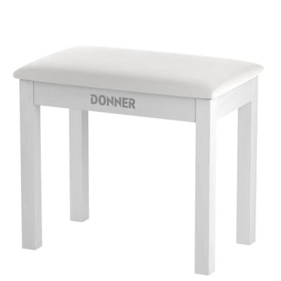 Banqueta para Piano Donner DKB10 color blanco