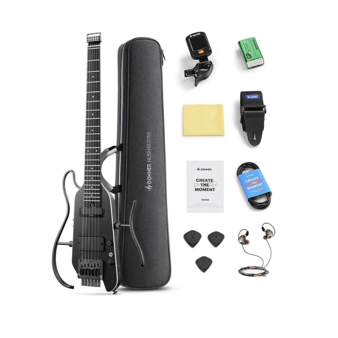 Guitarra Eléctrica de viaje Donner HUSH X PRO | Impulzo