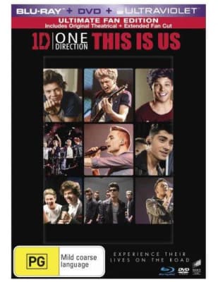 ONE DIRECTION DVD THIS IS US - DVD + BLURAY ULTRAVIOLET