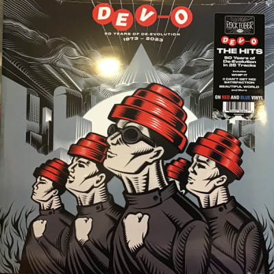DEVO - 50 YEARS OF DE-EVOLUTION (VINILO 2LP ROCKTOBER COLOR ROJO Y AZUL)
