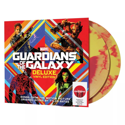 OST - GUARDIANS OF THE GALAXY DELUXE EDITION (VINILO TARGET DOUBLE LP ON COLLECTIBLE RED AND YELLOW SWIRL)