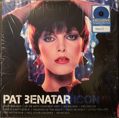 PAT BENATAR - ICON (VINILO WALMART COLOR TRANSPARENT BLUE)