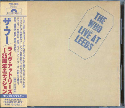 WHO, THE CD LIVE AT LEEDS JPN OBI