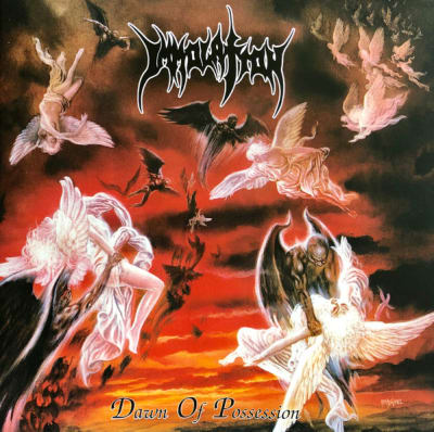 IMMOLATION VINILO DAWN OF POSSESSION RED (black marble)