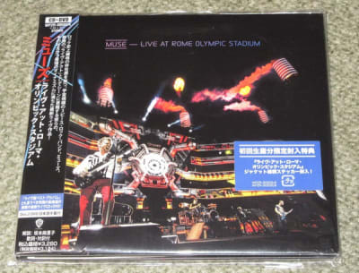 MUSE CD LIVE AT ROME OLYMPIC STADIUM CD+DVD JPN OBI