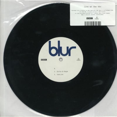 BLUR VINILO GIRLS & BOYS / JUBILEE (LIVE AT THE BBC) VINILO 10