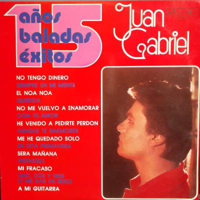 JUAN GABRIEL VINILO 15 AÑOS BALADAS EXITOS