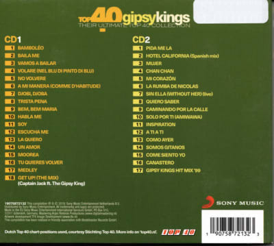 GIPSY KINGS CD TOP 40 - GIPSY KINGS - 2 CD -