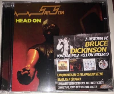 SAMSON (BRUCE DICKINSON) CD - HEAD ON + 3 BÔNUS + MINI POSTER