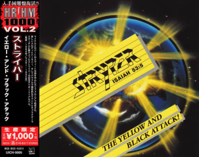 STRYPER CD THE YELLOW AND BLACK ATTACK! - JPN OBI
