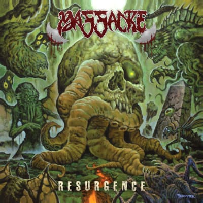 MASSACRE VINILO RESURGENCE (Cyan mustard swirl vinyl)