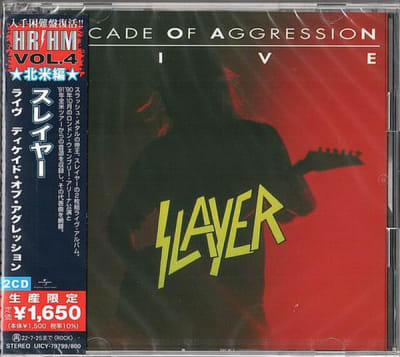 SLAYER CD DECADE OF AGGRESSION LIVE