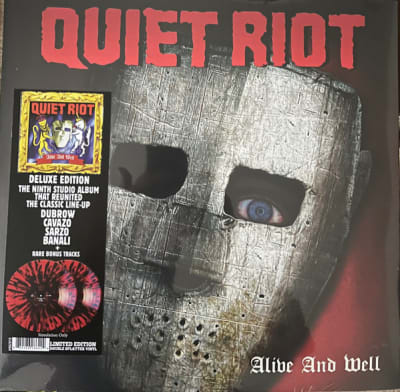 QUIET RIOT VINILO ALIVE & WELL - RED & BLACK SPLATTER
