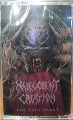 MALEVOLENT CREATION CASSETTE THE 13TH BEAST