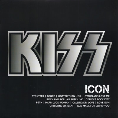 KISS VINILO ICON (WALMART) Silver black platter