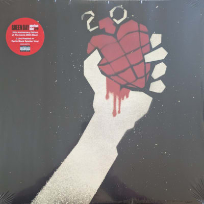 GREEN DAY VINILO AMERICAN IDIOT (20TH ANNIV) - Red & Black - 2 LP -