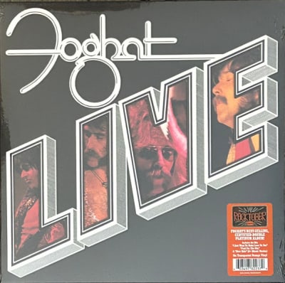 FOGHAT VINILO LIVE transparent orange vinyl