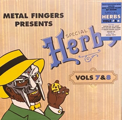 MF DOOM VINILO METAL FINGERS PRESENTS: SPECIAL HERBS VOL. 7 & 8 Colored Vinyl, Blue - 2 LP -