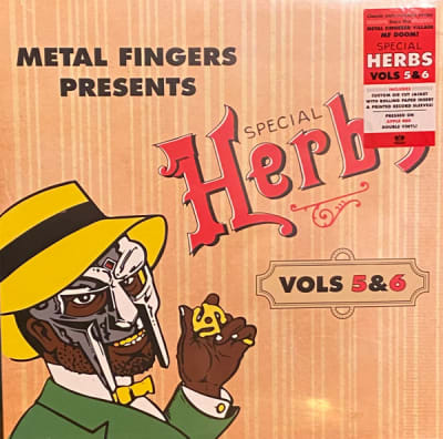MF DOOM VINILO METAL FINGERS PRESENTS: SPECIAL HERBS VOL. 5 & 6 Colored Vinyl, Red - 2 LP -