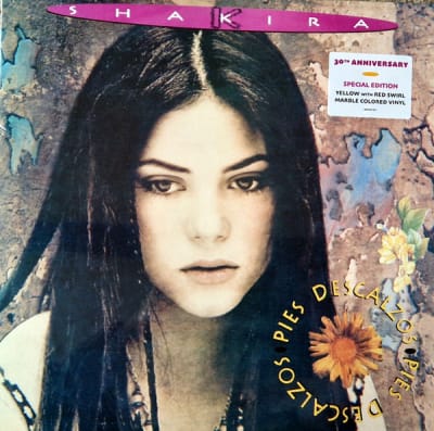 SHAKIRA VINILO PIES DESCALZOS - DISCO COLOR AMARILLO