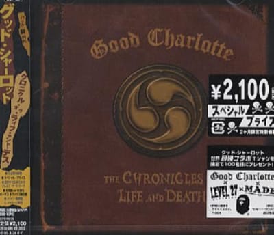 GOOD CHARLOTTE CD THE CHRONICLES OF LIFE AND DEATH JPN OBI