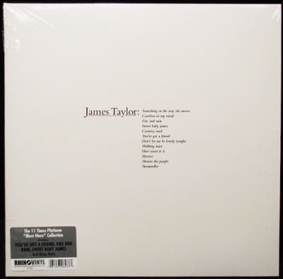 TAYLOR, JAMES VINILO GREATEST HITS