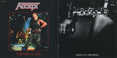 ACCEPT CD BALLS TO THE WALL / STAYING A LIFE