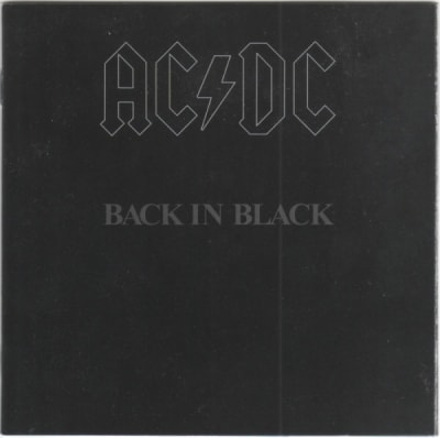 AC/DC CD BACK IN BLACK