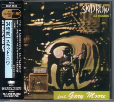 SKID ROW CD 34 HOURS FT GARY MOORE JPN OBI