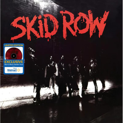 SKID ROW (VINILO WALMART COLOR RED & BLACK MARBLE)